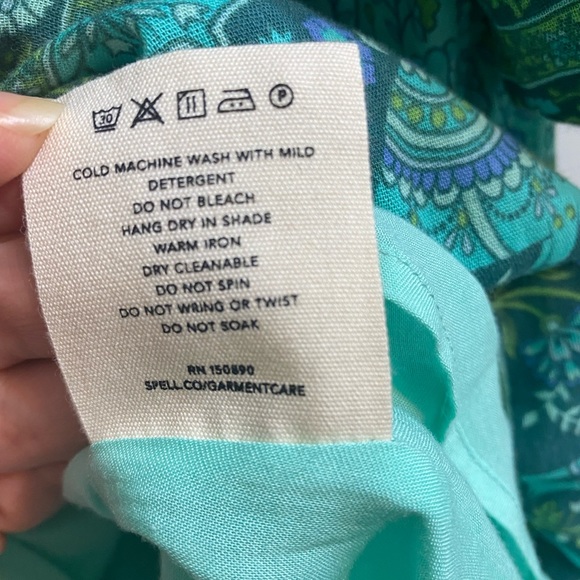 Spell Sundown Boho turquoise dress size XL - Picture 14 of 14